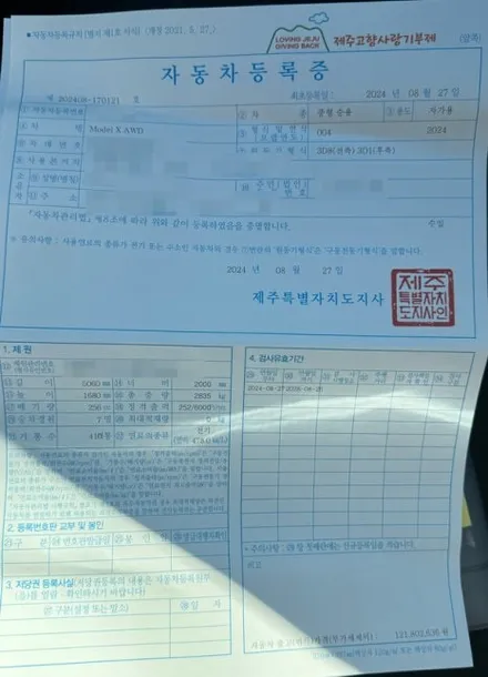 테슬라 모델X 블랙, 멋진 윙도어 실물 감상하고 가세요~! / 서울 구로 영등포