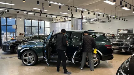 제네시스 GV80 카디프그린, 영롱한 컬러부터 체크 / 서울 구로 영등포
