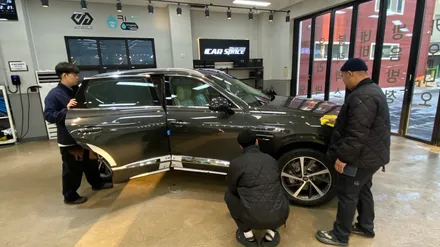 2024 GV80 스토르그린 신차검수, 페이스리프트때 추가된 색상 실물 / 서울 구로 영등포