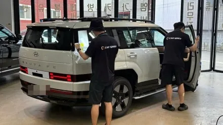 싼타페 화이트 신차검수 하자 발견! / 서울 구로 영등포