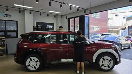 EV9 GT-line 강렬한 플레어레드 컬러 입고 / 서울 구로 영등포