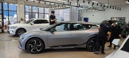 신중했던 EV6 문스케이프 매트 그레이 신차검수 / 서울 구로 영등포