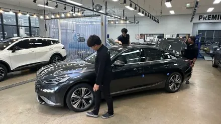 디테일한 점검 현장 속에서 k8 그레이 신차검수 / 서울 구로 영등포