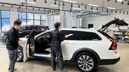 볼보 V90 크로스컨트리  신차검수 3곳에서 하자가? / 서울 구로 영등포