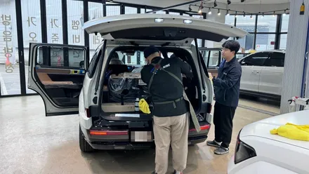 싼타페 사이버세이지펄 내부 시트 주름 발견되었다고!? / 서울 구로 영등포