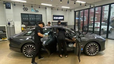 그랜저 신차검수 조수석 뒤휀다 도장불량!? / 서울 구로 영등포