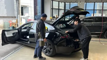시크한 매력의 모델S 블랙 신차검수 결과는 ?! / 서울 구로 영등포