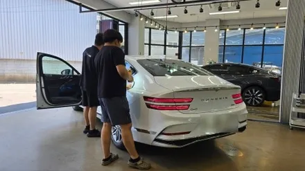 G80 신차검수 도막두께, 열선기능 측정 결과는! / 서울 구로 영등포