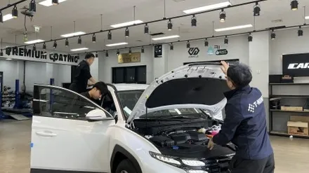 투싼 하이브리드 크리미화이트펄 신차검수 맛집! / 서울 구로 영등포