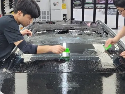 부산 BMW X7 하버캠프 썬팅 썬루프 열차단 PPF 좋은데요? / 부산 해운대구 재송동