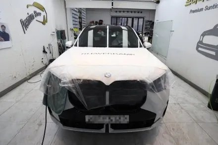 BMW X3 페이스리프트 김해 전시장 출장 신차검수 하버캠프 썬팅 하이패스 시공 했던 이야기 / 부산 해운대구 재송동