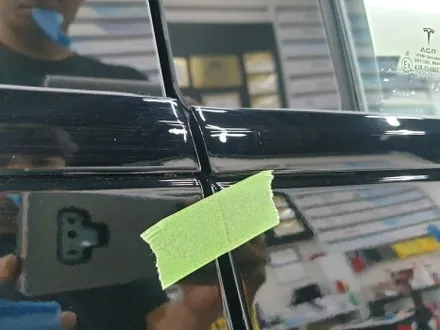 테슬라 모델X 솔리드 블랙 하버캠프 썬팅으로 업그레이드 / 부산 해운대구 재송동