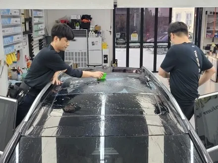 부산 BMW X7 하버캠프 썬팅 썬루프 열차단 PPF 좋은데요? / 부산 해운대구 재송동