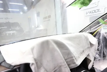 부산 자동차 썬팅 테슬라 모델Y는 테라룩스 IR로 / 부산 해운대구 재송동