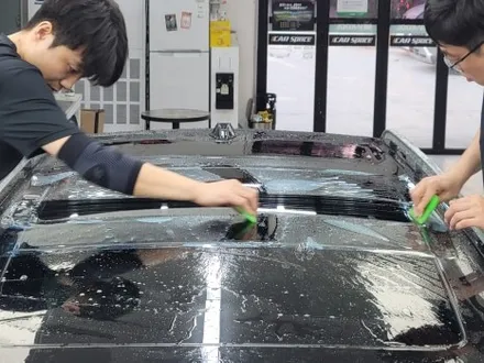 부산 BMW X7 하버캠프 썬팅 썬루프 열차단 PPF 좋은데요? / 부산 해운대구 재송동