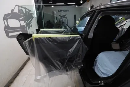 부산 해운대 테슬라 신차패키지 하버캠프 세라믹본드 썬팅 여기 / 부산 해운대구 재송동