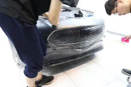 부산 해운대 PPF 제네시스 G70 무광 풀 시공기. / 부산 해운대구 재송동