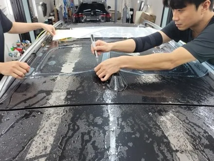 부산 BMW X7 하버캠프 썬팅 썬루프 열차단 PPF 좋은데요? / 부산 해운대구 재송동
