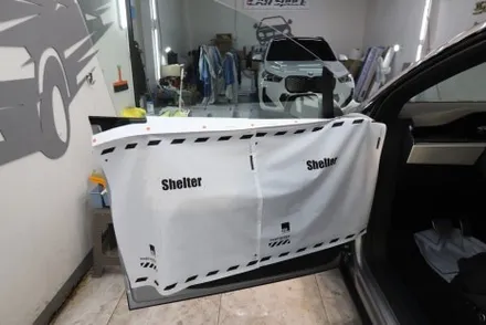부산 진구 서면 자동차 썬팅 테슬라 모델x 농도 비교 시공기 / 부산 해운대구 재송동