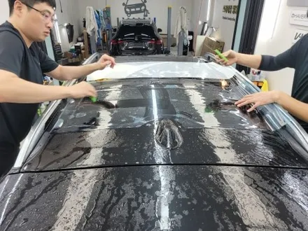 부산 BMW X7 하버캠프 썬팅 썬루프 열차단 PPF 좋은데요? / 부산 해운대구 재송동