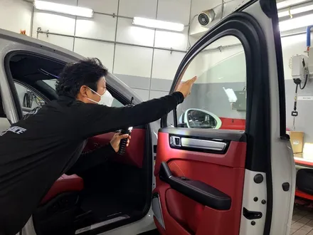 포르쉐 카이엔 쿠페 크레용 솔라가드 썬팅 / 부산 해운대구 재송동
