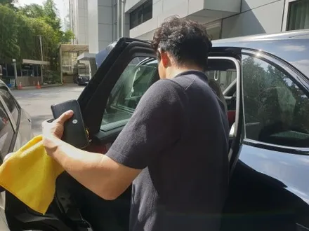 부산 하버캠프 썬팅 해운대 출장검수 포르쉐 카이엔 / 부산 해운대구 재송동