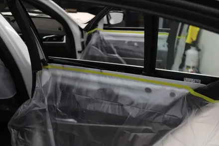BMW 530i 쿠폰 필름 제거 후 부산 브이쿨 썬팅 시공 / 부산 해운대구 재송동