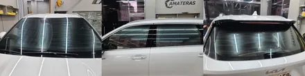 쏘렌토 화이트 \'레인보우V90+아이나비+유리막코팅+시트코팅+방음+ PPF..\'신차패키지 작업 후기 김포 카스페이스 / 김포시 장기동
