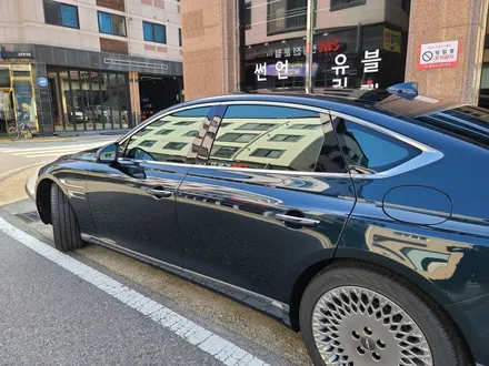 제네시스 G80 태즈먼 블루\'썬팅_레인보우V70+블랙박스_파인뷰LX3000_PPF3종\'이00회원님 후기_김포카스페이스by김포썬팅 / 김포시 장기동
