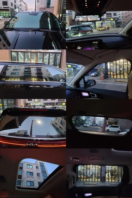 KA4 카니발 \'썬팅 티나인V100+파인뷰LX3+유리막코팅+PPF시공, 에 / 김포시 장기동
