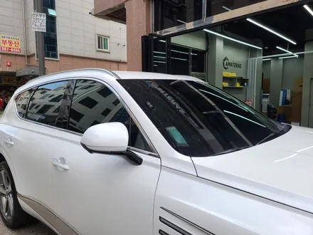 제네시스 GV80 우유니화이트 \'레인보우V90+아이나비QXD5000+마이티블로우+PPF+코일매트+유리발수\' 신차패키지 작업 후기_카스페이스 김포점 / 김포시 장기동