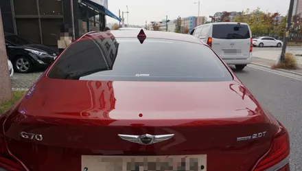 G70 블레이징 레드 채OO회원님 신차패키지 작업후기 입니다_김포카스페이스by김포썬팅 / 김포시 장기동
