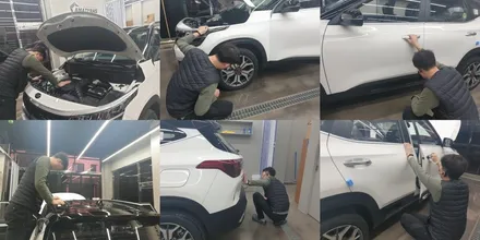 셀토스 클리어 화이트 투톤 블랙 도착_김포카스by김포썬팅 / 김포시 장기동