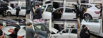 제네시스 GV80 우유니화이트 김포카스페이스 도착 / 김포시 장기동