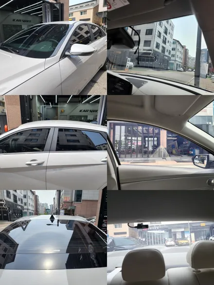 [카스 김포점]아반떼 베이직신차패키지 \'썬팅 아마테라스HN+블랙박스 아이나비QXD+PPF시공+가죽코팅\' 신차작업 후기 / 김포시 장기동
