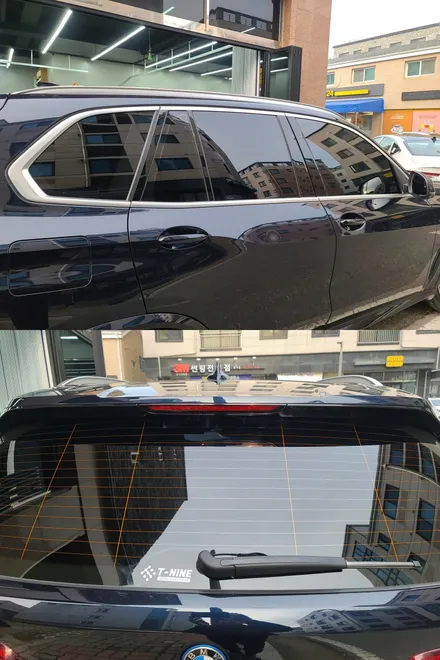 BMW X5 \'썬팅 티나인R100+블랙박스 아이나비+ 보조배터리 에코파워팩S12\' 신차 작업 후기_김포 카스페이스 / 김포시 장기동