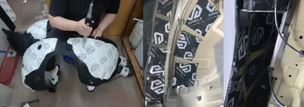 4세대 카니발 \'썬팅 레인보우V90+블랙박스 아이나비QXD7000+유리막코팅, 유리발수, 시트코팅,PPF, 방음\' 신차패키지 작업 후기_김포 카스페이스 / 김포시 장기동