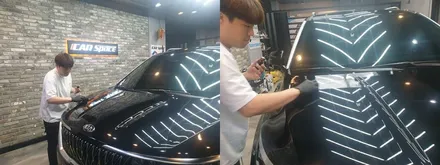 [4세대카니발] 블랙 김OO 회원님 신차패키지 후기입니다.(레인보우v90+방음패키지A+QXD5000+유리막코팅+ppf) / 서구 가정동