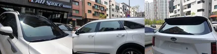 [쏘렌토MQ4] 화이트 강OO 회원님 신차패키지 후기입니다.(레인보우V90+하부패키지+유리막코팅+LX3000+PPF) / 서구 가정동