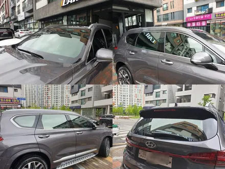 [더뉴싼타페] 그라파이트 김OO 회원님 신차패키지 후기입니다.(레인보우v90+하부패키지+QXD5000+유리막코팅+ppf) / 서구 가정동