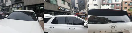 [팰리세이드] 화이트 김OO 회원님 신차패키지 후기입니다.(레인보우i90+하부패키지+유리막코팅+ppf) / 서구 가정동
