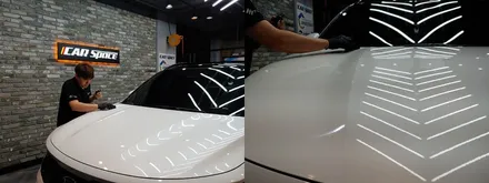 [쏘렌토MQ4] 화이트 김OO 회원님 신차패키지 후기입니다.(레인보우v90+유리막코팅+ppf) / 서구 가정동