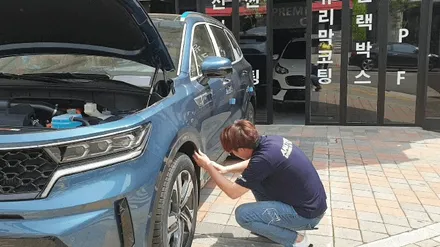 임OO회원님의 쏘렌토MQ4(미네랄블루) 신차검수후기입니다! / 서구 가정동