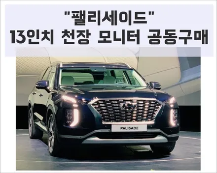 팰리세이드 13인치 천장 모니터 공동구매 이벤트 / 동탄 방교동