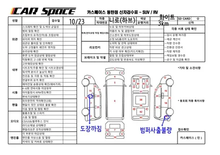니로]1.6하브/노블레스  스노우화이트펄 / 동탄 방교동