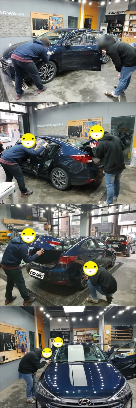 아반떼AD 틸블루블랙 신차검수 결과 수정후 재입고 / 동탄 방교동