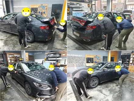 동탄신차패키지 그랜져IG 심플한 그레이 패키지 시공~ / 동탄 방교동