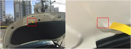 흰색차량도 예외가 아니다 / 청주 율량동