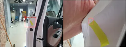 [신차패키지]싼타페 화이트차량에도 잘어울리는 새턴 / 청주 율량동