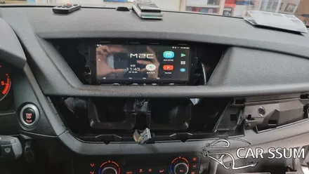 BMW X1 안드로이드 카블릿 모니터, 네비게이션 티맵 설치와 터치패널 연동 (전주 대전 광주 수입차 전문튜닝샵)
